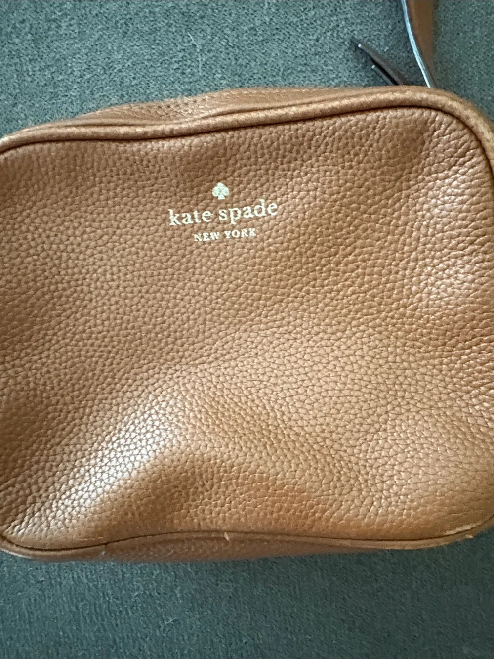 kate spade brown pebbled leather mini crossbody